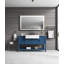 Miroir de salle de bain 60 po x 36 po à DEL avec cadre en aluminium, miroir de meuble-lavabo mural, anti-buée, mémoire, 3 couleurs, réglable en continu-263001096
