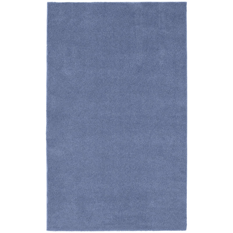 Tapis pour salle de bain en nylon avec envers antidérapant, Bleu bassin, 60" x 96"