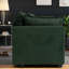 Canapé modulaire moderne symétrique, chenille, vert antique pour la maison