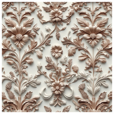 Édredon à motif floral complexe