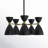 Bimini 5-Light Metal Geometric Shaded Chandelier-406457856