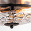 Plafonnier encastré Boatner avec verre martelé transparent-1226727600