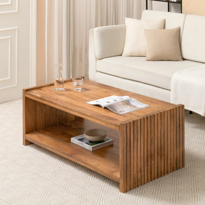 Table basse en bois massif
