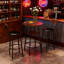 Ensemble 3 pièces table et chaises de bar rondes