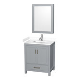 Sheffield 30" Bathroom Vanity Set with Mirror and Medicine Cabinet