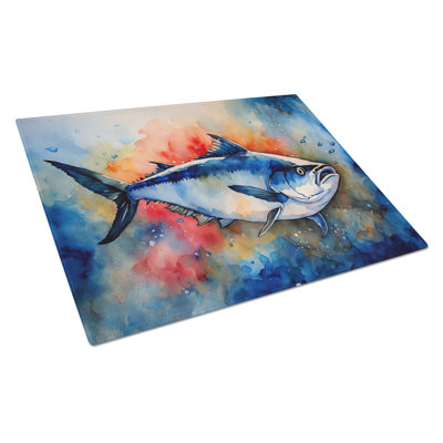 Bluefin Tuna Glass Cutting Board Large