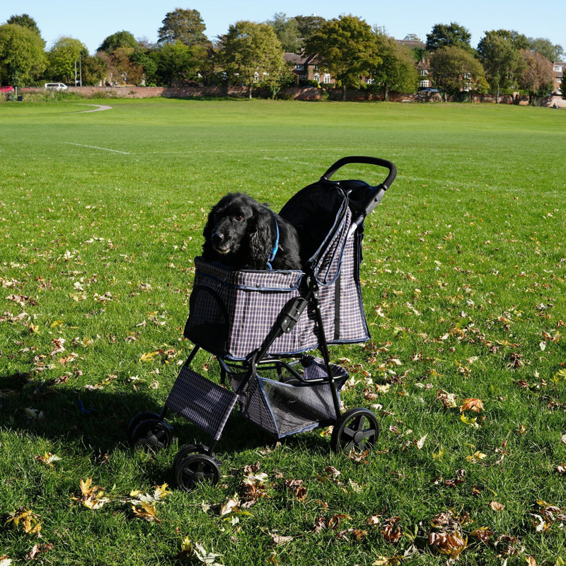Foldable Pet Stroller, Blue