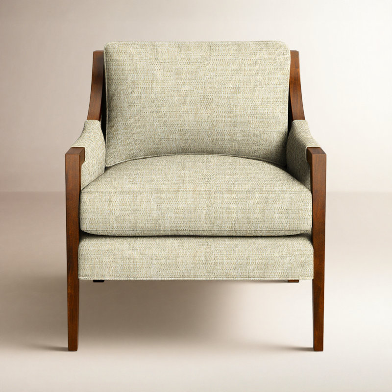 Mikel Upholstered Armchair, Bespoke 10 Beige