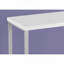 Bureau d'ordinateur, bureau personnel, ordinateur portable, L 48 po, travail, stratifié, métal gris, contemporain