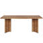 Table de salle à manger rustique en bois avec plateau spacieux pour les repas de famille et les rassemblements