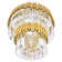 12 - Light Dimmable Tiered Chandelier