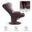 Swivel Recliners with Ottoman, Reclining TV Chairs with Vibration, Faux Leather Lounge Chair-2115537198