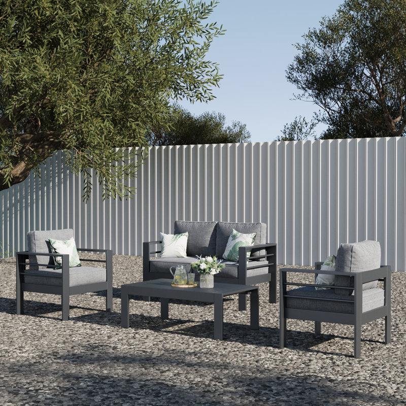 Layinsun Aluminum Outdoor Patio Loveseat