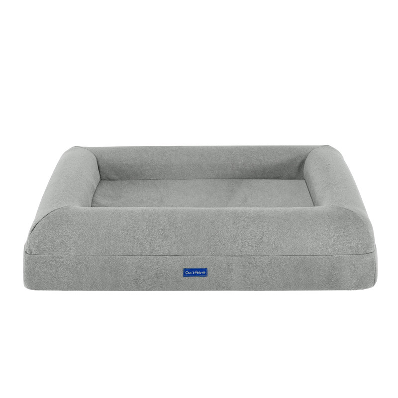 Sam's Pets Scruffy Orthopedic Dog Bed, Gray