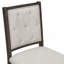Ensemble de salle à manger rétro fonctionnel 5 pièces, table ronde extensible avec 4 chaises rembourrées pour la salle à manger et le salon-412562132