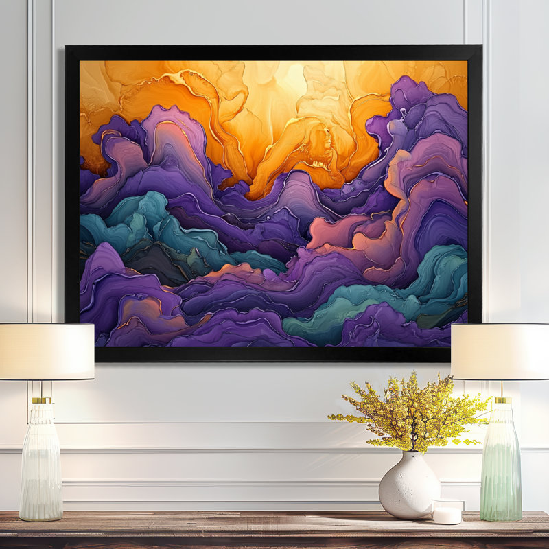 Art dissous sur toile, Reproduction encadrée d'une seule photo, H 30 po x l 40 po, Noir