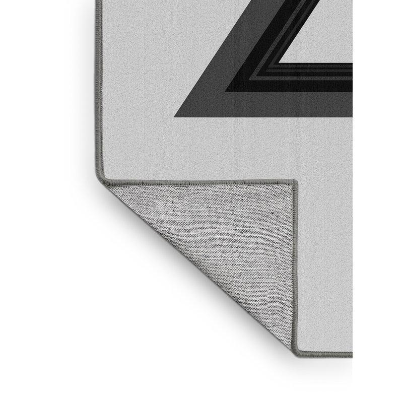 Tapis gris à motifs lavables à la machine - motifs et textures gris, 5 X 8