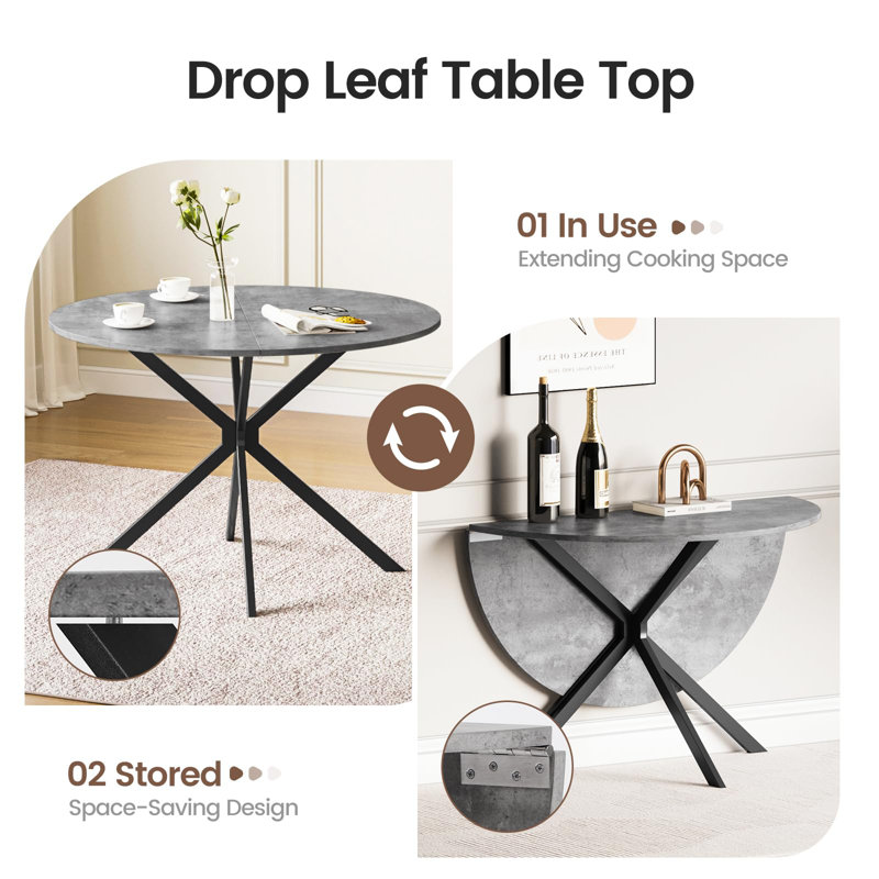 4 - Person Dining Set, Grey, Grey