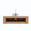 Meuble-lavabo de salle de bain mural avec lavabo, bords courbés et rayé avec 2 tiroirs, lavabo rond en céramique avec motif de pierre, pré-assemblé-993518891-993518888