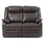Causeuse inclinable double Ward G760a-rl, brun foncé-125915895