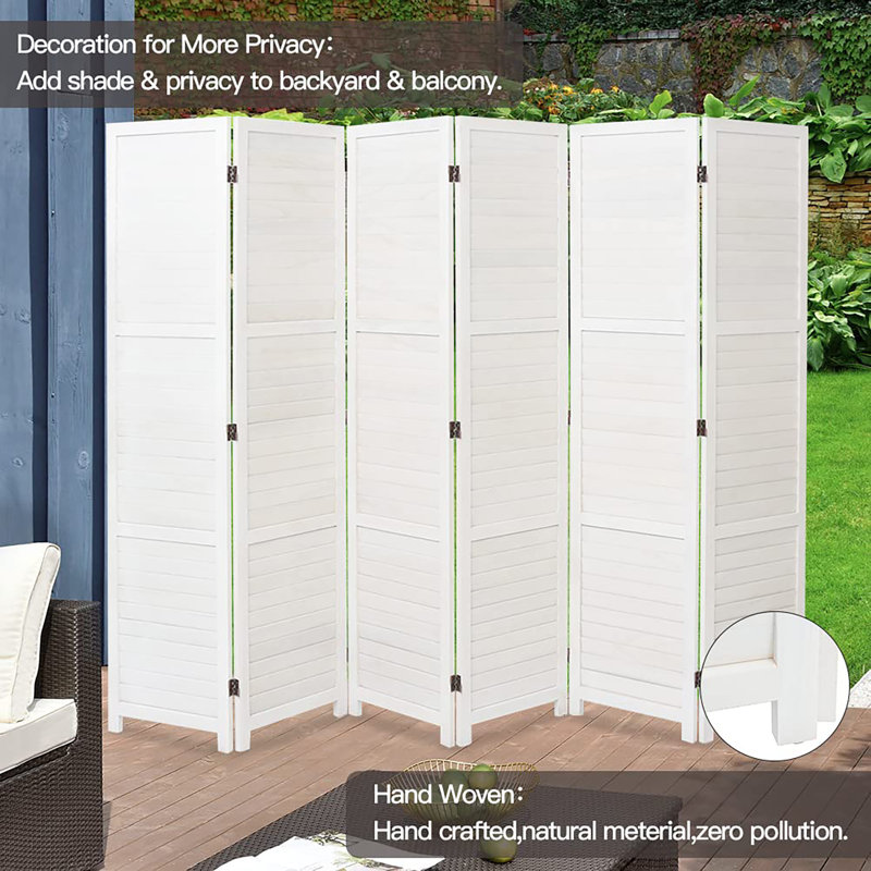 240cm W x 170cm H 6 - Panel Folding Room Divider