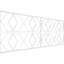 36.25'' H x 94.5'' W x 0.38'' D Expanded Cellular PVC Wainscot Panelling