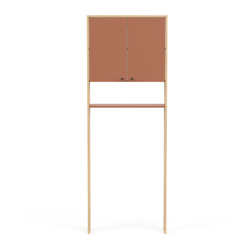 Azelle Wall Mounted Required Over The Toilet Storage, Apricot