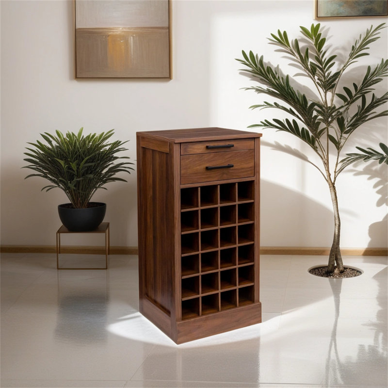 Chapen 24 Bottle Standard Wine Bottle Rack in Brown