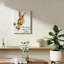 "Brown Fun Bunny", toile, support en bois massif, art mural, 24 x 16 pouces