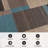 Bolkov Modern Geometric Color Block Ocean Blue Power Loomed Indoor Area Rug-129908154
