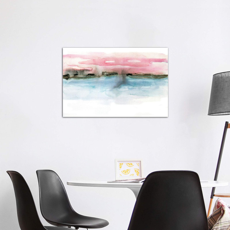« littoral » par albina bratcheva-print, H 32 po x l 48 po x P 1,5 po, Toile tendue
