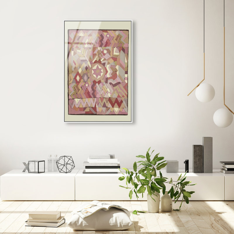 Tapestry Boehme Print by Oliver Gal, 55"H x 37"W, White Floater Frame