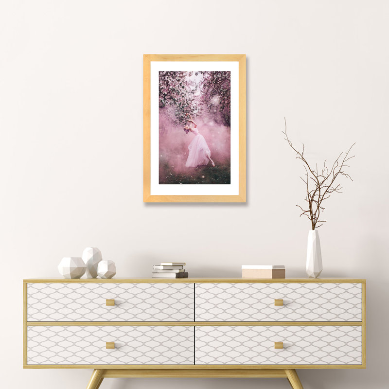 «Été russe» - reproduction, Papier beaux-arts encadré bois naturel, H 24 po x l 16 po x P 1 po