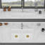 Évier de cuisine en quartz - Évier de cuisine encastré en granite blanc 33 po x 19 po x 9,65 po à double cuve (50/50)
