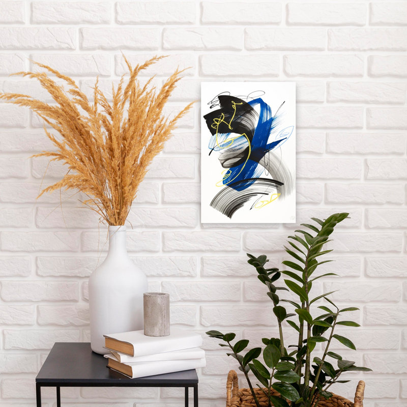 Art contemporain contemporain abstrait, H 18 po x l 12 po
