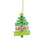 Ornement de Noël vert scintillant vert 4 "(102mm)