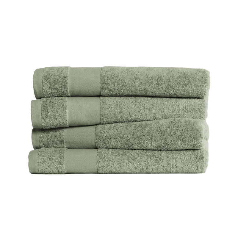 Ensemble de serviettes 100% coton Berner, Sauge