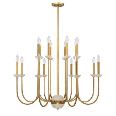 Oakhurst 16-Light Chandelier in Antique Gold