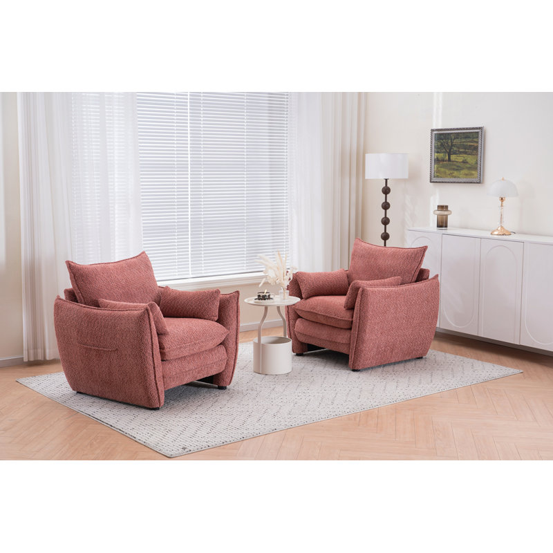 Chaise de salle à manger Sharp-Angle, Rose
