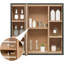 Latonja 600mm W 585mm H Surface Medicine Cabinet Mirror 4