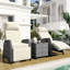 Deux chaises d'extérieur avec chaises réglables et table basse en beige - pour une utilisation confortable dans la cour et la piscine en acier galvanisé pour différentes hauteurs, cour, piscine et balcon-899603898