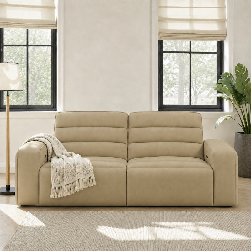 Causeuse inclinable 96 po, Beige