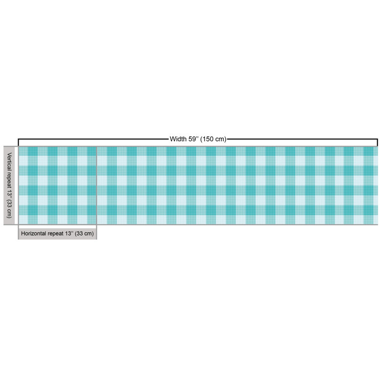 Cherece Simplistic Checkered Pattern Multi-Purpose Fabric
