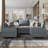Manusite Modular Reversible Sectional Sofa Upholstered Sofa Couch with Chaise-1011511345
