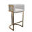 Bernbaum 27.5'' Bar Stool with Faux Leather Seat and Walnut-Finished Legs