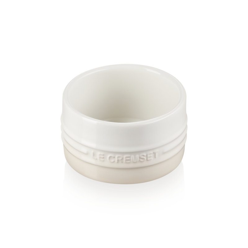 Le Creuset Stoneware Stackable Ramekins, Meringue