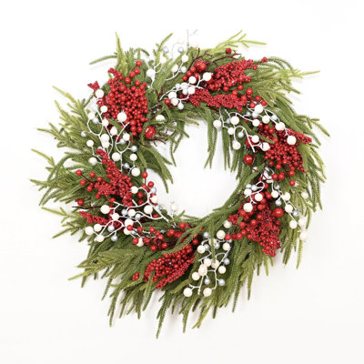 Couronne hivernale artificielle 26 "de Noël
