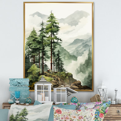 " Soft Grey Redwood Trees In Us Forest II "