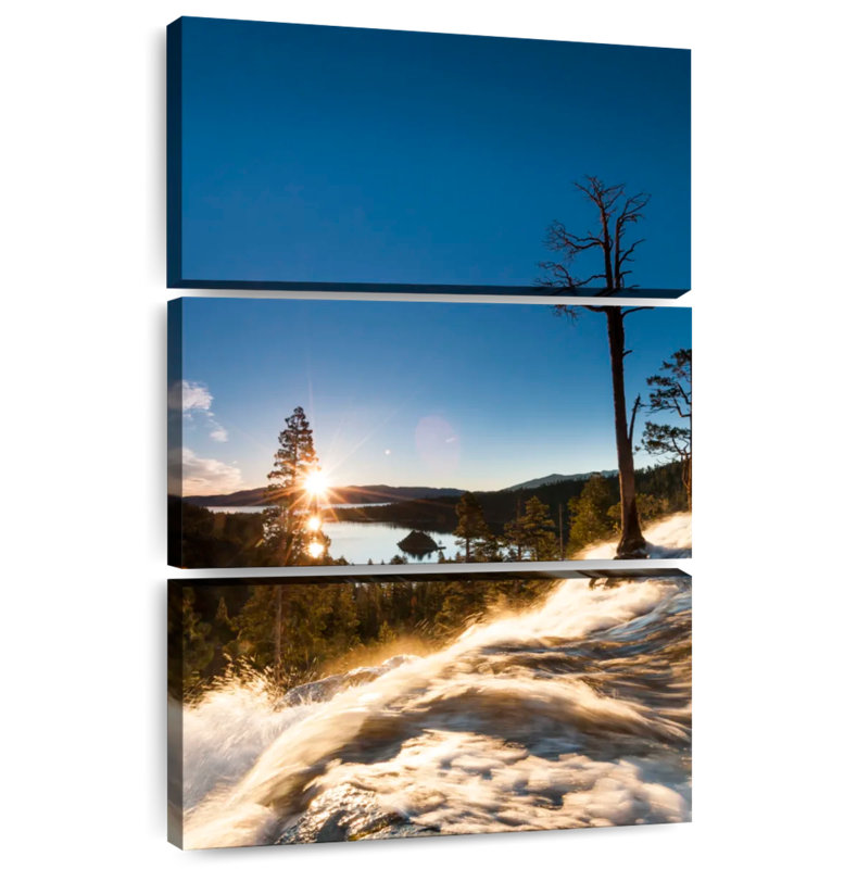 Alvord Sunrise In Eagle Falls, 50" H x 32" W