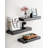 3 Piece Black Floating Wall Shelves